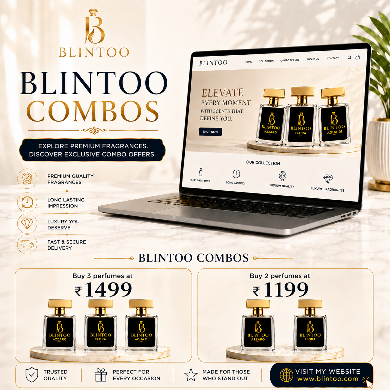 Blintoo Combo | Luxury Perfumes long Lasting